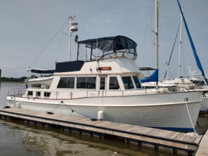 Picture of our 42' Grand Banks called BenjOllie. 